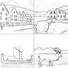 Norway Coloring Templates